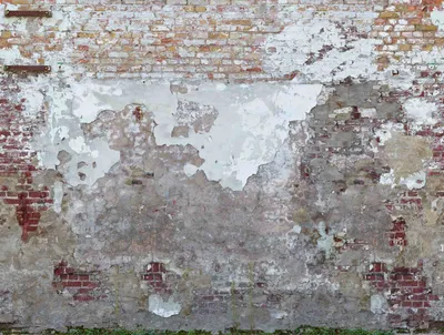 Produktbild von Fototapete Vlies 39226-1 The Wall II Ziegelsteinwand verputzt Grau 7-tlg. 371 x 280 cm