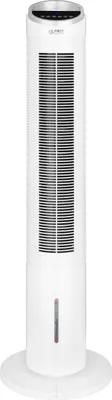 Produktbild von TZS First Austria Turmventilator mit Fernbedienung, 102cm Standventilator, 3 Stufen, sehr leise 53dB, Luftkühler, 80° Oszillation, mit Wasserkühlung, 60W, Ventilator, Timer, Display, Weiß