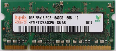 Produktbild von Hynix HYMP112S64CP6-S6 Notebook RAM 1GB  AB PC2-6400S-666-12 ID10919