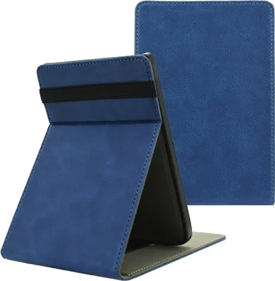 Image de imoshion Stand Flip case pour le Pocketbook Touch Lux 5 / HD 3 / Basic Lux 4 / Vivlio Lux 5 - Bleu foncé