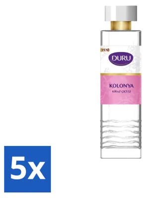 Productafbeelding van 5 x Duru Eau de Cologne Handdesinfectiemiddel Kersenbloesem, 400 ml - Voordeelverpakking - 5 stuks
