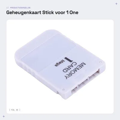 Productafbeelding van Dailygoods- Geheugenkaart 1 MB - Geheugenkaartstick - Opslagaccessoire - Duurzaam ontwerp - Compatibel met One - Klantenservice ondersteuning - Opslagkaart