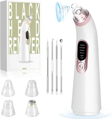 Produktbild von Blackhead Remover Vacuum, 5 Saugmodi, Tragbarer Pore Cleaner, Akne & Mitesser Entferner, Hautstraffer