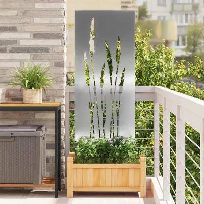 Obrázok produktu pre Záhradná clona na súkromie Kvetinový Strieborná 50 x 140 cm