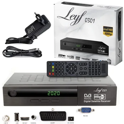 Zdjęcie produktu dla Cyfrowy odbiornik satelitarny z funkcją nagrywania PVR, rozdzielczość Full HD 1080p