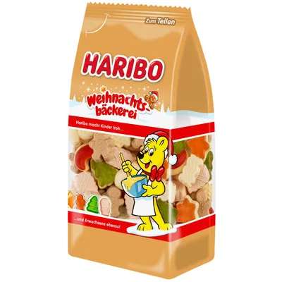 Produktbild von Haribo Weihnachtsbäckerei Fruchtgummi mit Schaumzucker 250 g