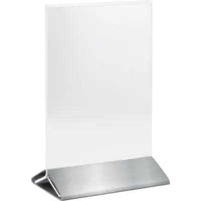Produktbild von Acryl-Aufsteller mit Edelstahlfuß, A6