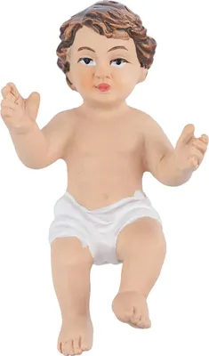 Image de Figurine du Christ 6,5 cm peinte à la main