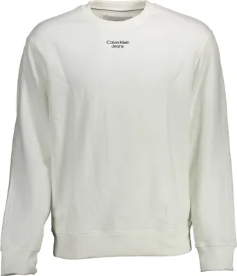 Produktbild von Weißes Herren-Sweatshirt mit Logo-Druck und Rundhalsausschnitt