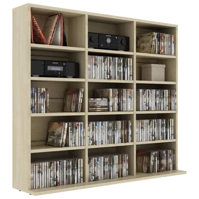 Produktbild von "2026 Aktion" CD-Regal Sonoma-Eiche 100x23x89,5 cm Holzwerkstoff - NeuMöbel4114540