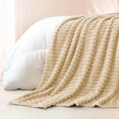 Produktbild von Unyqoos® Flauschige Microfaser-Fleecedecke – vielseitige Kuscheldecke als Sofa‑Plaid & Bettüberwurf, antistatisch, maschinenwaschbar