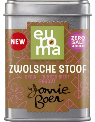 Immagine prodotto di Mix di spezie Euroma Zwolsche Stoof 50g di Jonnie Boer - aromatico e nutriente