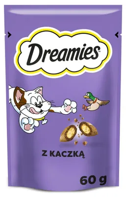 Produktbild von Dreamies 5998749116500, Snacks, Katze, Adult, Ente, 60 g