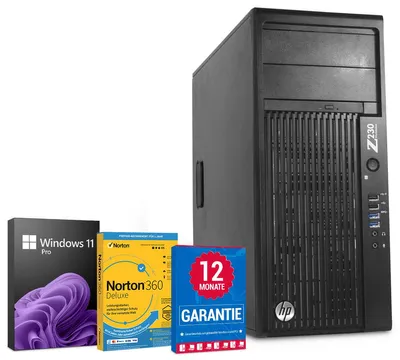 Produktbild von HP Workstation Z230 Tower PC Computer - Intel Core i7-4770 bis zu 4x 3,9 GHz - 16 GB RAM - 512GB SSD - Windows 10 Pro