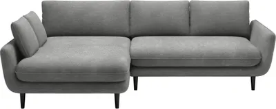 Produktbild von DOMO-HOME Ecksofa mit Schlaffunktion SOLANO – Elegantes Skandinavisches Ecksofa 260x167cm| Bettkasten und Holzbeinen für Komfort und Stil | Hochwertigen Materialien | Farbe hellgrau | Links