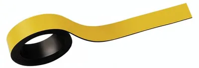 Produktbild von Magnetband-Set, 2 Stück, gelb, 20 mm x 1000 mm