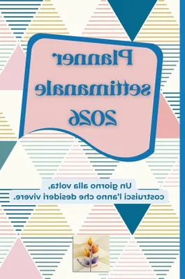 Produktbild von Planer 2026 - Agenda Settimane Mensil - Organisation von Terminen - Mit Passwort Manager - 15.57 x 23.5 cm - Farbig