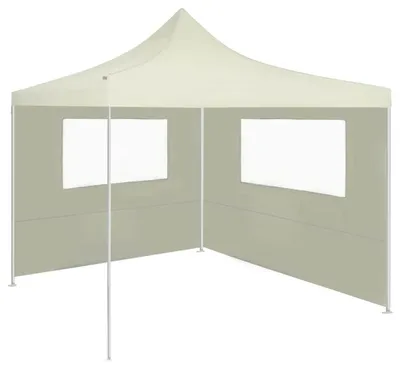Obrázek produktu pro vidaXL Pavilon Boční stěna s okny 4x2 m krémová