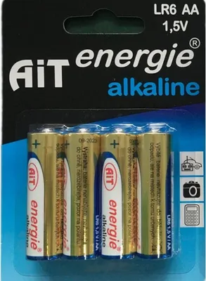 Obrázek produktu pro Baterie AiT Alkaline LR6 AA 4ks blistr