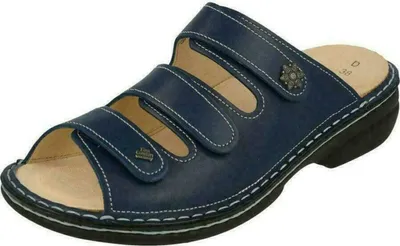 Immagine prodotto di Finn Comfort, Menorca-Soft, muli da donna, plantare morbido, Atlantic, NUOVO - Muli da donna / separatori di punta, blu