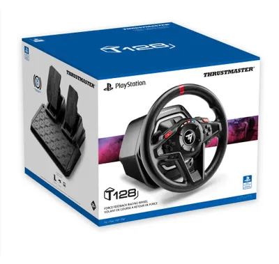 Image de ThrustMaster T128 - Ensemble volant et pédales - filaire - pour PC, Sony PlayStation 4, Sony PlayStation 5