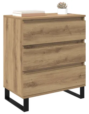 Zdjęcie produktu dla vidaXL Kredens dębowy Artisan 60 x 35 x 70 cm materiał drewnopochodny