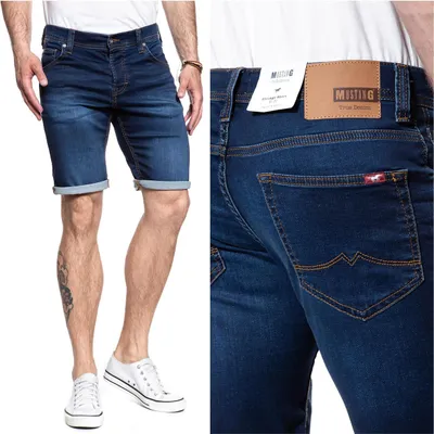 Produktbild von MUSTANG Herren, Shorts CHICAGO SHORT, Slim fit, W38, Blau, kurze, hosen,