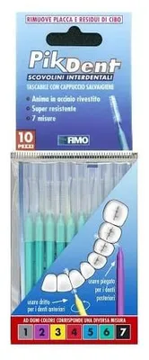Produktbild von PIKDENT STUZZICOLINO 6, grün, 10 Stück