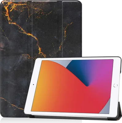 Immagine prodotto di iPad 8 2020 10,2 pollici, iPad 7 2019 10,2 pollici, iPad 9 2021 10,2 pollici Hülle: imoshion Design Trifold Klapphülle