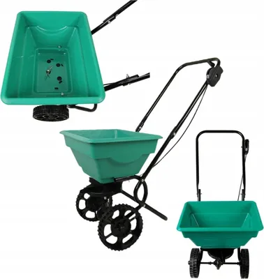Image de Semoir de jardin sur roues pour graines d'herbe 15l