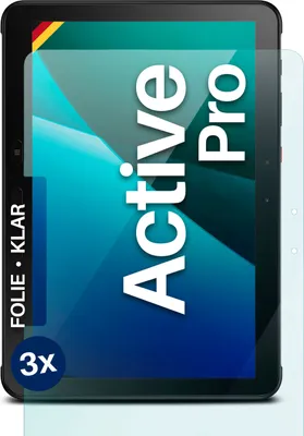 Produktbild von moex® 3x Schutzfolie kompatibel mit Samsung Galaxy Tab Active Pro - Displayschutzfolie dünn Folie, Klar