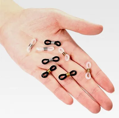 Produktbild von 100 Stück Brillenkette Verbindung, Silikon Brillenkettenhalter
