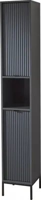 Produktbild von Hochschrank >Lucera< in Grau aus Grau matt MDF Tiefzieh - 32x192x32cm (BxHxT)