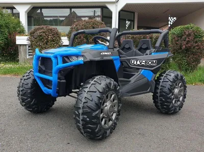 Produktbild von Kinderfahrzeug elektrisch 24V Buggy UTV Bom in blau mit 200W Motoren Elektroauto bis 10 km/h