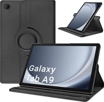 Image de housse pivotante à 360° pour Samsung Galaxy Tab A9 8.7 (noir)
