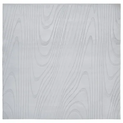 Obrázek produktu pro BELIANI Koberec z umělé kožešiny světle šedý umělá polyesterová kožešina 160 x 160 cm vysoký vlas geometrický vzor