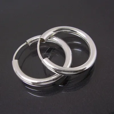 Produktbild von Creolen Silber 925 Niklarson Ohrringe 2cm Rohrcreolen 14125-20