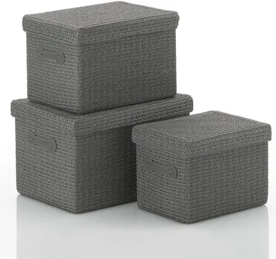 Produktbild von Kela Korb-Set Rimossa PP-Kunststoff grau 3tlg, 31280