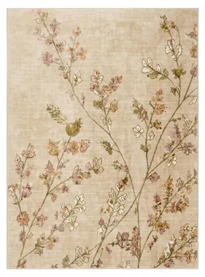 Produktbild von Waschbarer Teppich - Misty Floral Creme