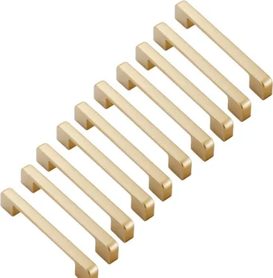Immagine prodotto di Maniglie per porte in lega di zinco, confezione da 10 pezzi, distanza tra i fori di 128 mm, adatte per cucine e mobili