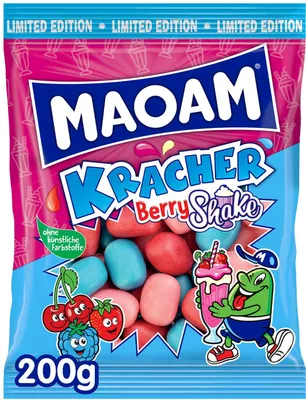 Produktbild von Haribo Maoam Kracher Berry Shake Limited Edition Packung 200g