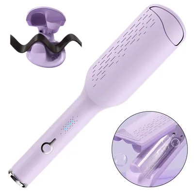 Produktbild von Lockenstäbe, 32mm Welleneisen für Haare, Wellen-Lockenstab, ionischer Wellen-Lockenwickler mit Keramik-Doppelzylinder, 4 einstellbare Temperaturstufen