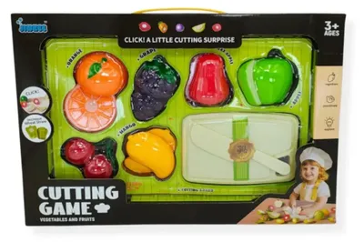 Zdjęcie produktu dla Owoce do krojenia dla dzieci z deską - Jinkee 8 el. 3+