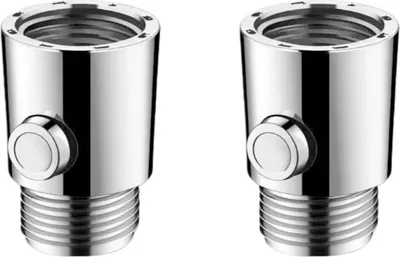 Immagine prodotto di INF Valvola di arresto doccia one-touch in ABS argento 2 pezzi controllo rapido