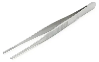 Produktbild von Edelstahl Futterpinzette 14 cm gerade – Rostfreie Fütterungshilfe für Terrarien & Aquarien