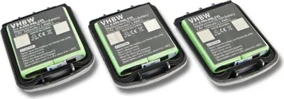 Produktbild von vhbw 3x Akku Ersatz für 4999046235, NTTQ49MAE6, 4.999.046.235 für schnurlos Festnetz Telefon (600 mAh, 2,4 V, NiMH)