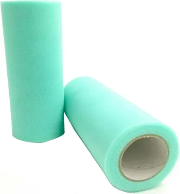 Image de Tulle 1 rouleau Tulle multicolore au mètre, Rouleau de tissu Tulle, 15cm x 22M ruban de tulle Tulle décoratif, Rouleau de tulle pour le bricolage Tutu Jupes Mariage Fête Décoration