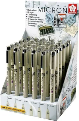 Produktbild von Sakura | Pigma Micron Fineliner Anzeige Schwarz 36Stücks