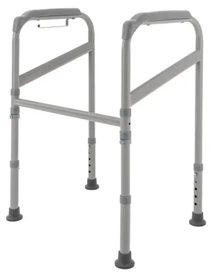 Imagen del producto de Soporte para inodoro, altura ajustable, diseño plegable, color blanco