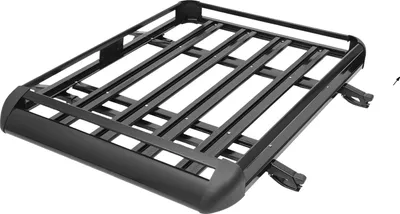 Produktbild von Gepäckträger, langlebige Aluminiumlegierung, 68 kg Tragfähigkeit, schwarz